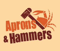 Aprons & Hammers - The Beach Logo