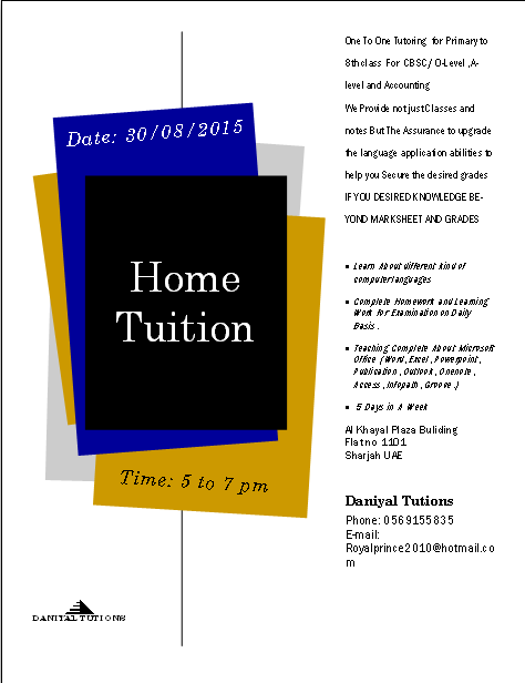 Home Tuition Available Logo