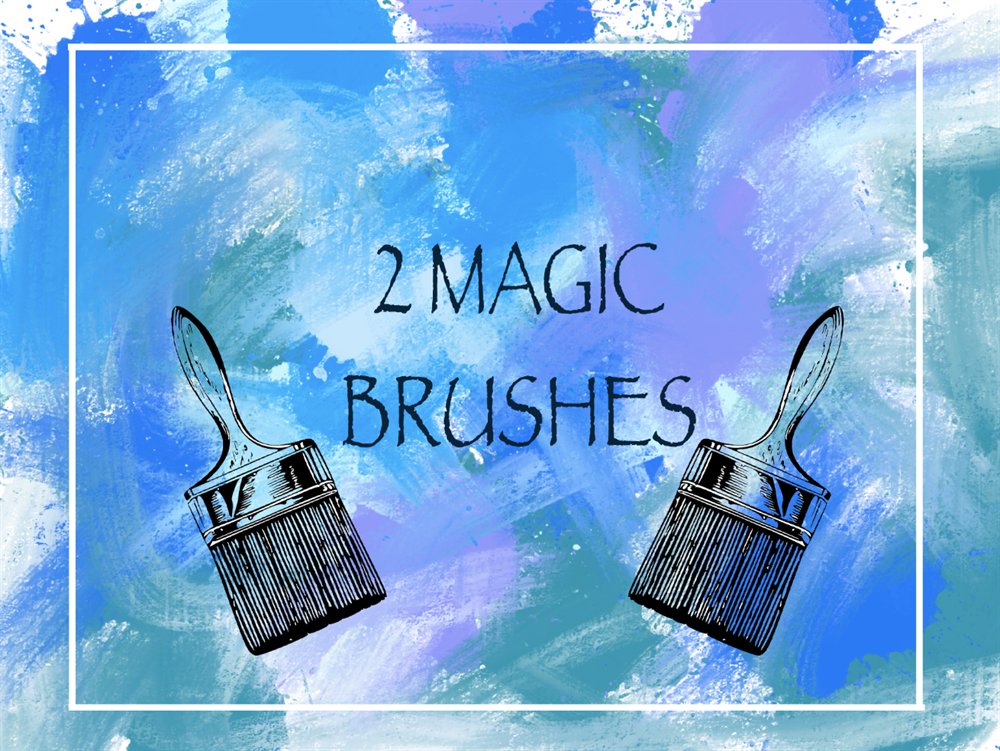 2 Magic Brushes Logo