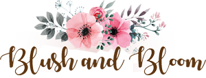 Blush and Bloom Flowers Logo