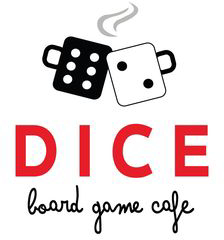 Dice Board Game Cafe Logo