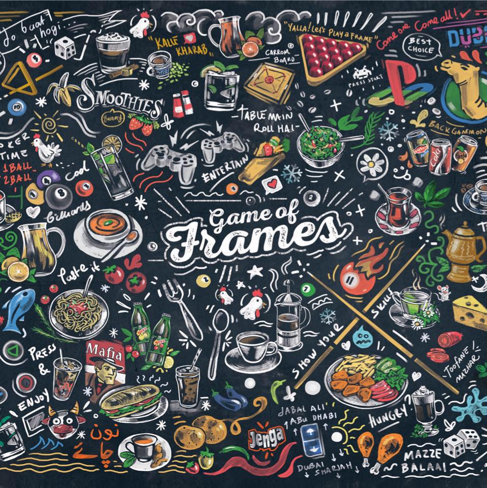 Game of Frames Billiards & Cafe Logo