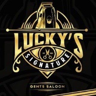Lucky’s Signature Gents Salon Logo