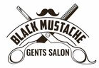 Black Mustache District Gents Salon Logo
