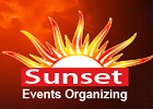 Sunset Event Organizing Logo