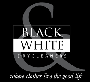 Black & White Dry Cleaners Logo