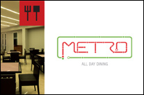 METRO All Day Dining Restaurant International Cuisine Logo