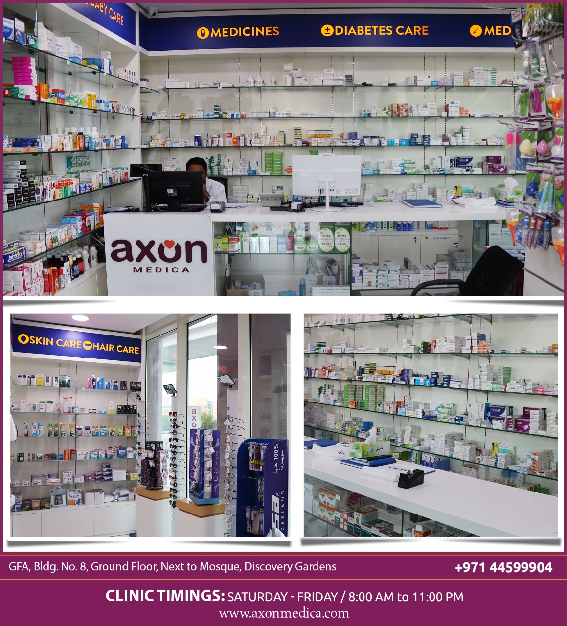 Axon Medica Polyclinics Hospital Care Al Rashidiya Dubai