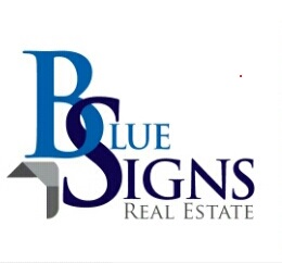 Blue Signs Real Estate Logo