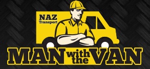 Naz Transport LLC - Man with the Van Logo