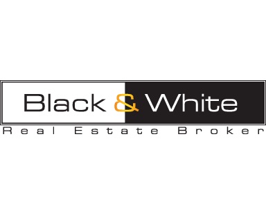 Black And White Real Estate Broker Logo