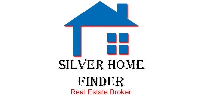 Silver Home Finder Real Estate Broker Logo