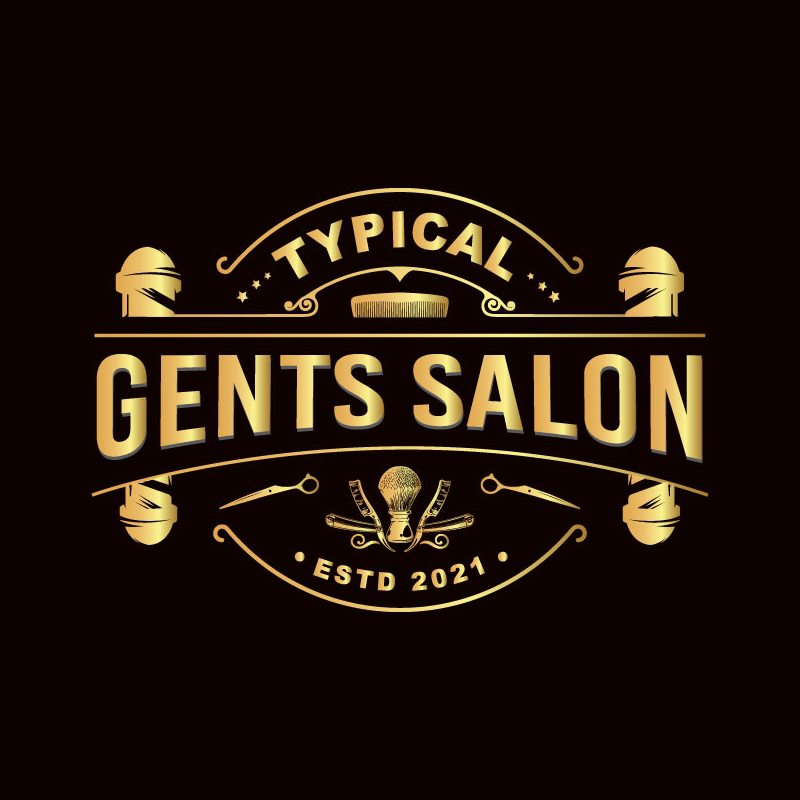 Typical Gents Salon Logo