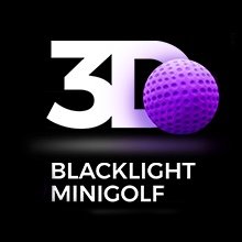 3D Blacklight Minigolf Logo