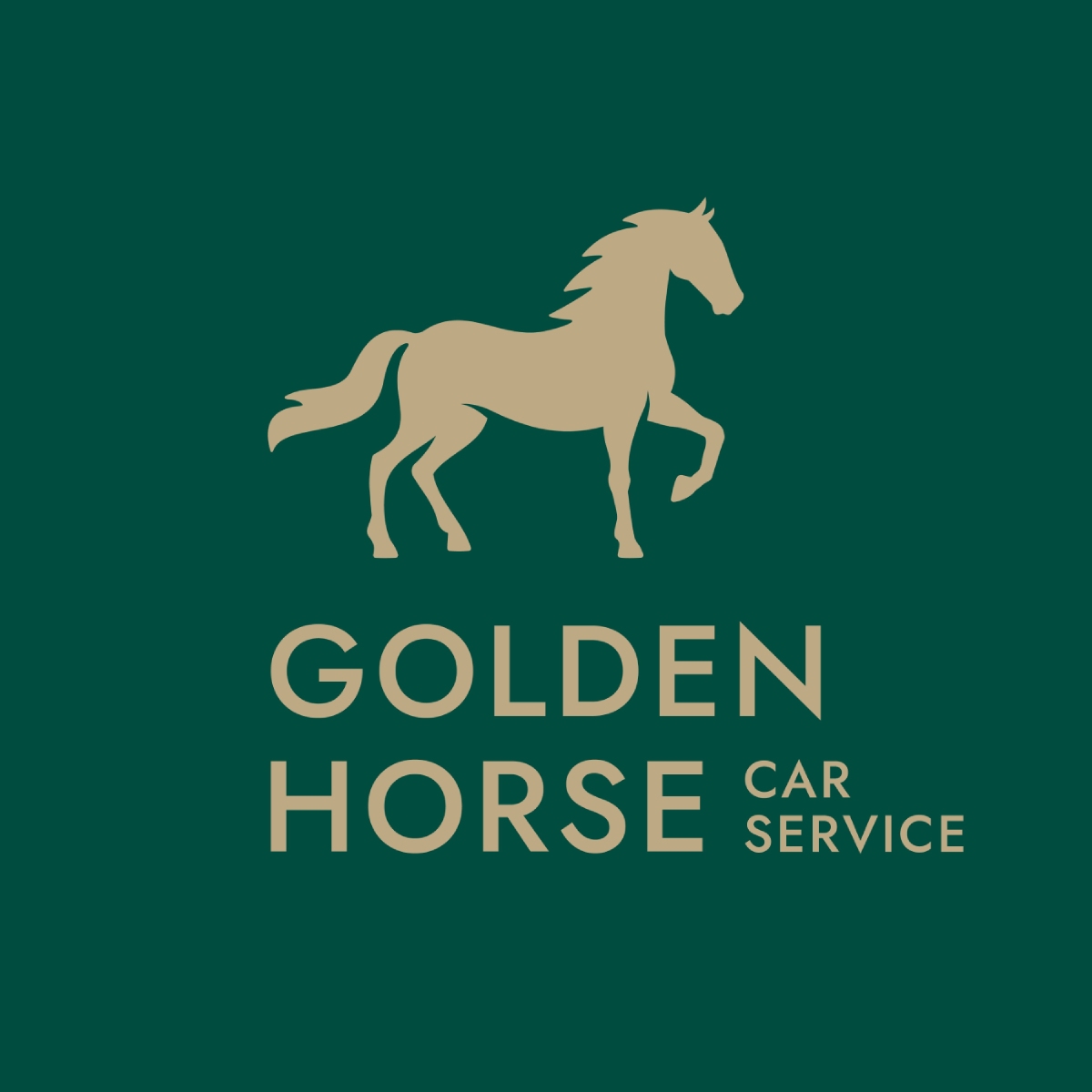 Golden Horse Car Service & Repair Logo