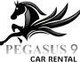 Pegasus9 Rent A Car Logo