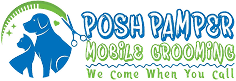 Posh Pamper Mobile Pets Grooming Logo