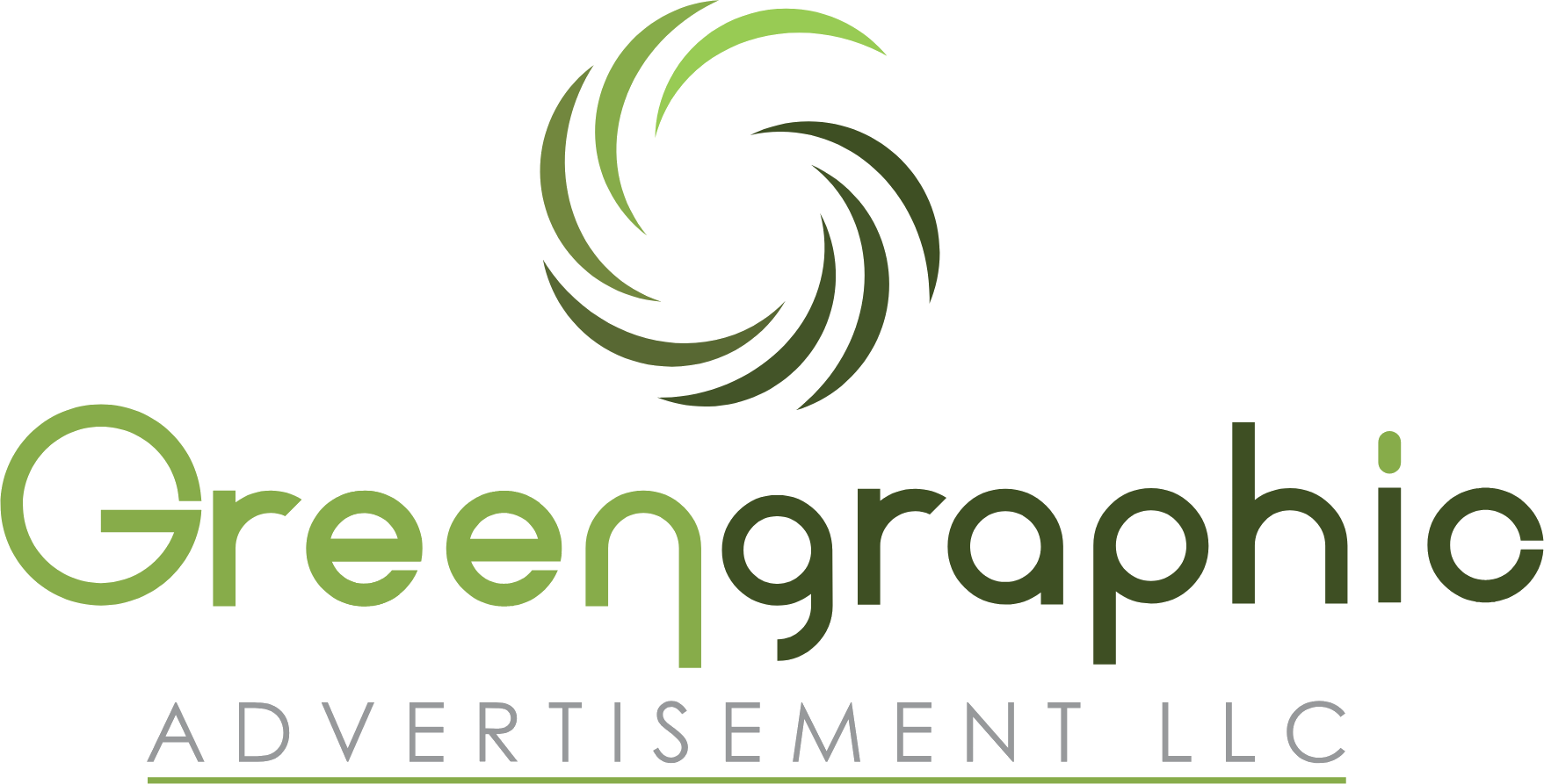 Green Graphic Advertisement LLC Logo