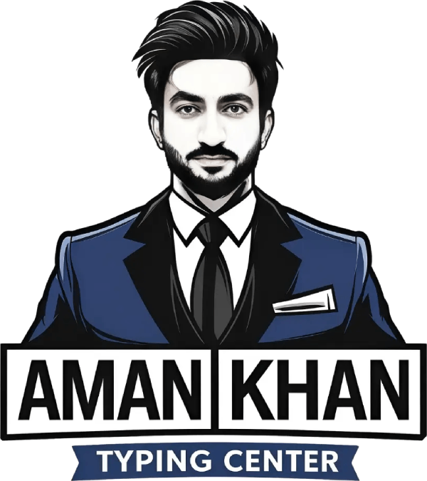 Aman Khan Typing Center Logo