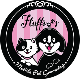 Fluffies Mobile Pet Grooming Logo