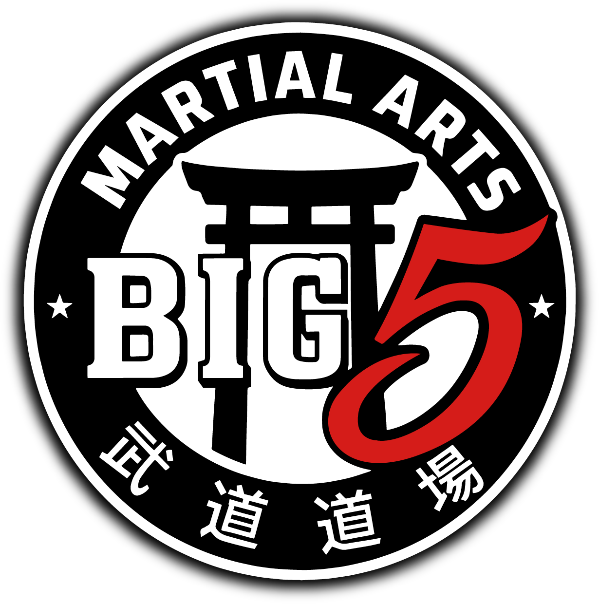 The Big Five Martial Arts Club Logo