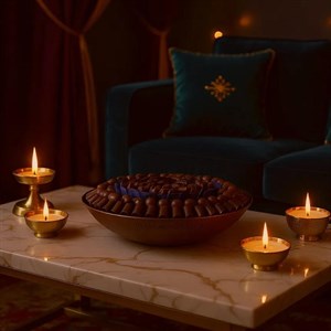 AARAYA® Artisanal Chocolate Tray – Bronze Luxe Edition