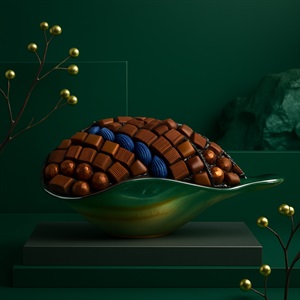 AARAYA® Artisanal Chocolate Tray Crystal Luxe Edition