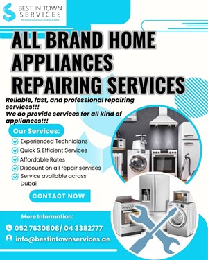 We repair all brands of appliances in Dubai, UAE!!!