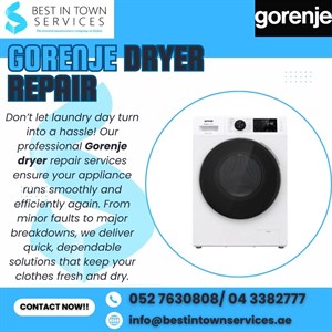 Gorenje Dryer Repair Services 
