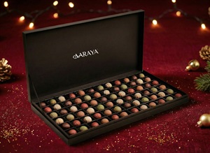AARAYA® Christmas Luxury Truffle Box – Black Edition