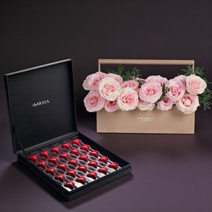 AARAYA® Premium Valentine’s Chocolate & Esperance Rose Gift Set