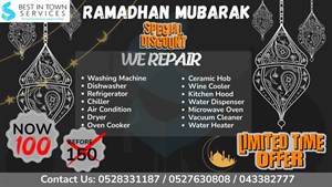 RAMAZAN OFFER ON APPLIANCES REPAIRING SERVICE 