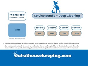 Villa Deep Cleaning Services